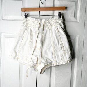 3.1 Phillip Lim White Denim High-Rise Boxer Shorts Women's Size X-Small XS